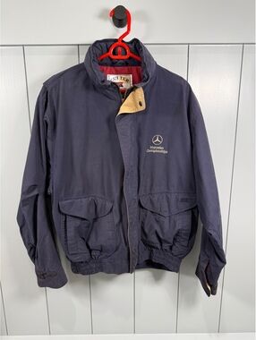 Cutter & Buck Navy Vintage Mercedes Championships bomber jacket size medium